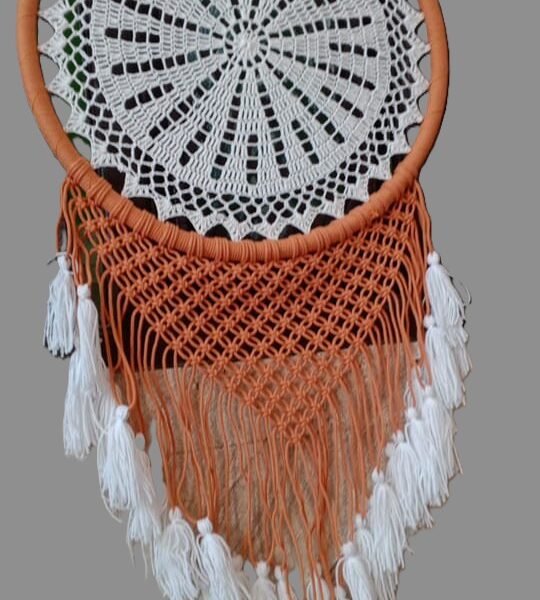 Dream Catcher White & Orange