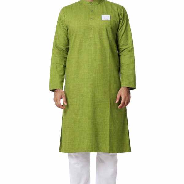 Men’s Solid Long Kurta Full Sleeves