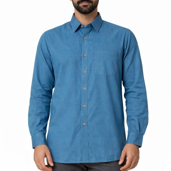 Men’s Solid Cotton Shirt – Full Sleeve / Half Sleeve